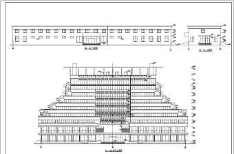 十层框架结构酒店毕业设计建筑方案图