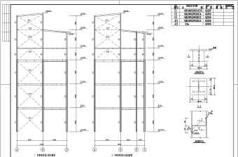 某地钢框架结构办公室结构设计施工图