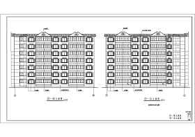 L型多层住宅楼建筑设计施工图