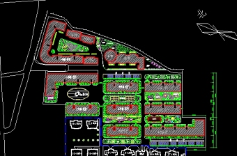 某住宅小区规划总平面图