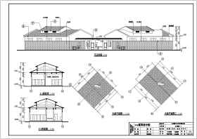 某公园单层框架结构公厕建筑施工图纸