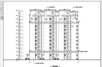山东某高层住宅建筑施工设计全套CAD图