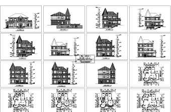二层别墅建施方案图