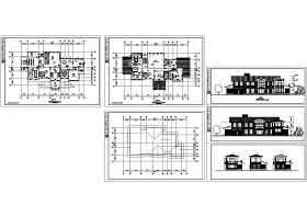 856平两层独立豪华别墅建筑方案设计图