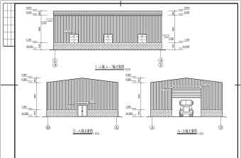 某钢构发电机房设计cad全套建筑结构施工图