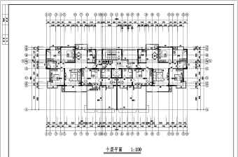 凤凰花园小高层住宅楼全套设计CAD施工图
