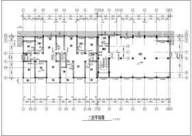 江南风格沿街商住楼建筑设计图