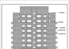 某十一层框架结构住宅楼建筑设计方案图
