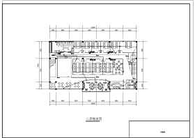 某地两层框架结构茶楼室内装修设计方案图