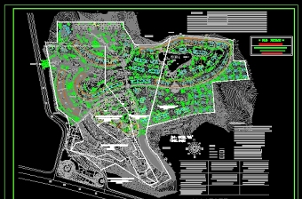 天池山小区总平规划及绿化方案
