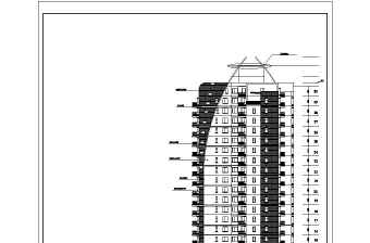 某小区高层住宅楼建筑设计图纸（全套）