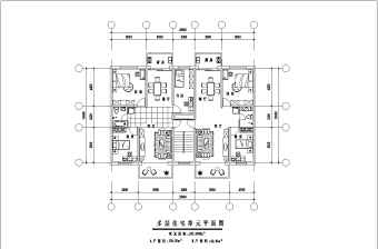 多层住宅户型设计方案CAD图