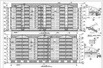 某地多层框剪结构住宅楼建筑方案图