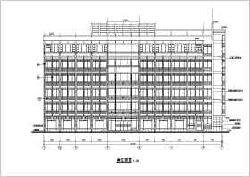 某工商局六层框剪结构办公楼建筑设计施工图
