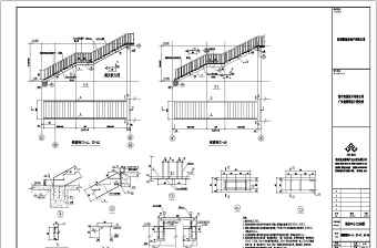 设计精致的几个钢楼梯cad施工图