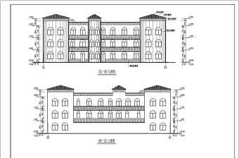 丹阳市三层顶部有夹层幼儿园砖混结构施工图