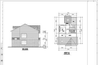 多套两层带阁楼别墅建筑设计方案图
