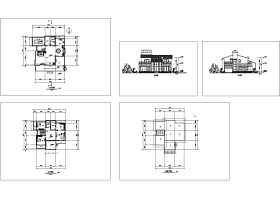 别墅设计方案图（建筑cad图纸）