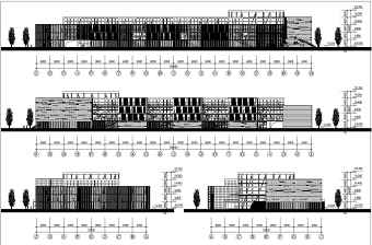 某学校四层框架结构图书馆建筑设计方案图