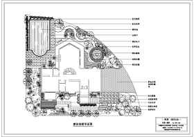 富阳别墅景观设计平面图