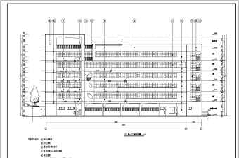 某六层框架结构学生宿舍楼建筑设计施工图