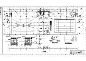 某体育馆建筑全套设计施工CAD图