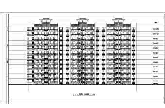 板式小高层住宅楼建筑施工图