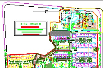 某住宅小区规划总平面图