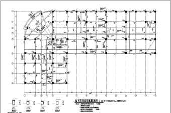 框架式办公综合楼cad结构施工图纸