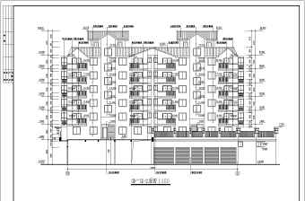 商住楼建筑全套设计CAD施工图