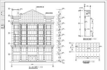 综合楼全套建筑施工设计CAD图