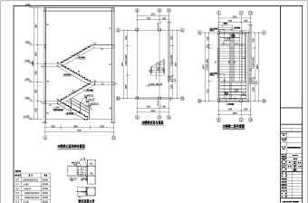 钢结构消防楼梯建筑结构设计图