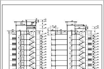 上星中心区商住楼建筑施工设计CAD图纸