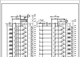 上星中心区商住楼建筑施工设计CAD图纸
