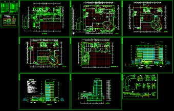 某地多层商用综合楼建筑CAD设计施工图