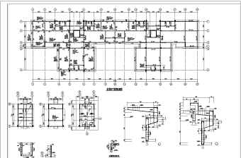 高层框架结构住宅楼全套建筑结构图