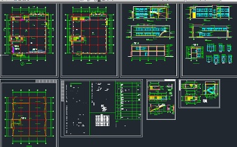 某地区多功能食堂建筑设计CAD施工图