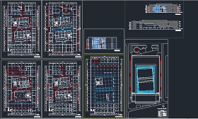 某地区四层商场全套建筑设计CAD施工图