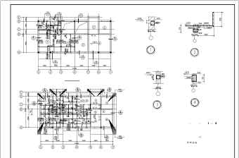 欧式办公别墅建筑设计施工图