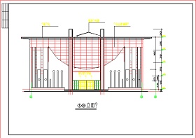 城建图书馆建筑CAD设计方案图