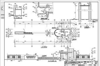 工厂大门建筑结构设计施工图