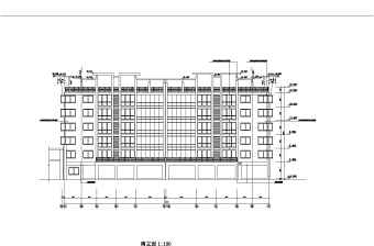 临城农贸市场建筑施工设计CAD图