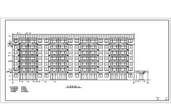 多层商住楼建筑施工设计CAD图