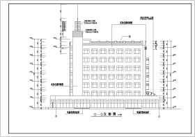 宾馆商住楼建筑施工设计CAD全套图