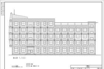 某市办公楼建筑施工设计CAD图