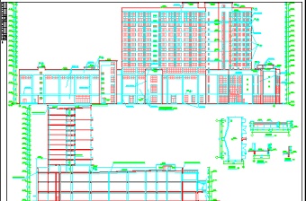 黄金海岸商住综合楼建筑设计CAD施工图