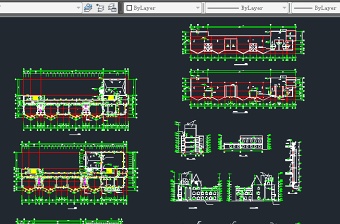 某地区余韵幼儿园建筑设计CAD施工图