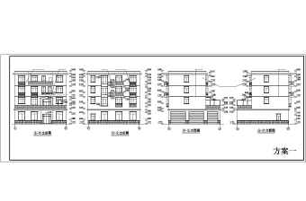四层欧式别墅建筑设计施工图
