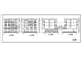 四层欧式别墅建筑设计施工图