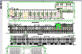 某商业步行街建筑施工设计CAD图